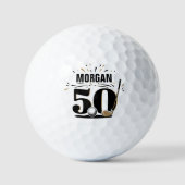 モノグラム 50歳の誕生日 ゴルフボール (正面)