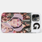 モノグラム 6枚フォトコラージュ ティールiPhoneケース Case-Mate iPhoneケース (裏面(横))
