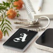 モノグラム「A」 キーホルダー (正面右)