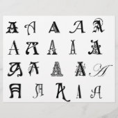 モノグラム「A」 チラシ (正面)