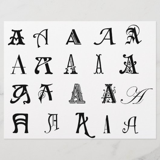 モノグラム「A」 チラシ (正面)