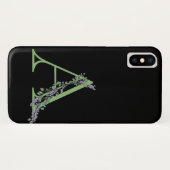 モノグラム A ラベンダー ユーカリ Case-Mate iPhoneケース (裏面(横))