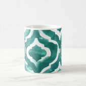 モノグラム | Aquamarine Motif IV コーヒーマグカップ (中央)