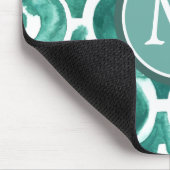 モノグラム | Aquamarine Motif IV マウスパッド (コーナー)