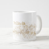 モノグラム「B」ジャンボマグスープアイスクリーム ジャンボコーヒーマグカップ (正面右)