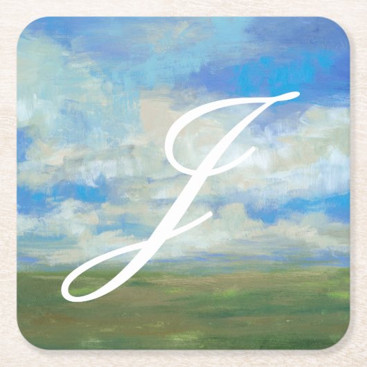 モノグラム | Bright Day I スクエアペーパーコースター (正面)