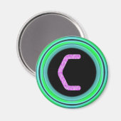 モノグラム「C」 マグネット (正面/裏面)