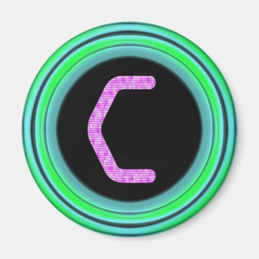 モノグラム「C」 マグネット (正面)