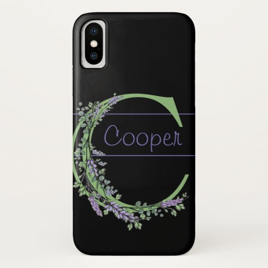 モノグラム C ラベンダー ユーカリ Case-Mate iPhoneケース (裏面)