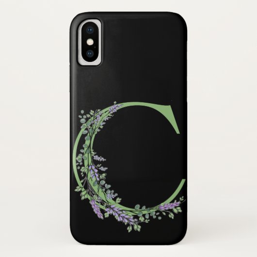 モノグラム C ラベンダー ユーカリ Case-Mate iPhoneケース (裏面)