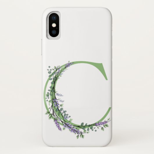 モノグラム C ラベンダー ユーカリ Case-Mate iPhoneケース (裏面)