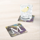 モノグラム | Calm Interlude スクエアペーパーコースター (インサイチュ)