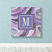 モノグラム | Circle雨 キャンバスプリント (インサイチュ (ウッドフロア))