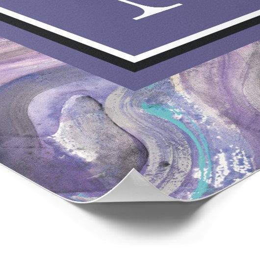 モノグラム | Circle雨 ポスター (角)