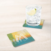 モノグラム | Citrus Fields I スクエアペーパーコースター (インサイチュ)