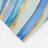 モノグラム | Cobalt Agate II フリースブランケット (角)