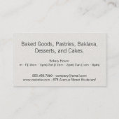 モノグラム | Cutesy （ミント） 名刺 (裏面)