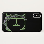 モノグラム E ラベンダー ユーカリ Case-Mate iPhoneケース (裏面(横))