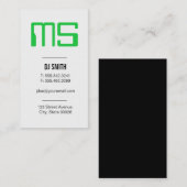 モノグラム| Electronic 名刺 (正面/裏面)