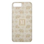 モノグラム Elephant Khki Caravan Pattern Case-Mate iPhoneケース (裏面)