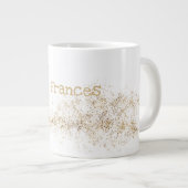 モノグラム「F」ジャンボマグスープアイスクリーム ジャンボコーヒーマグカップ (正面右)