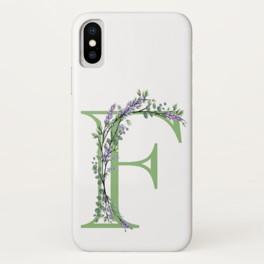 モノグラム F ラベンダー ユーカリptus Case-Mate iPhoneケース (裏面)