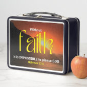 モノグラム FAITH クリスチャン インスピレーション メタルランチボックス (インサイチュ)