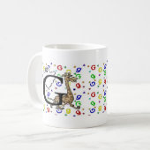 モノグラム"G"のマグ コーヒーマグカップ (正面左)