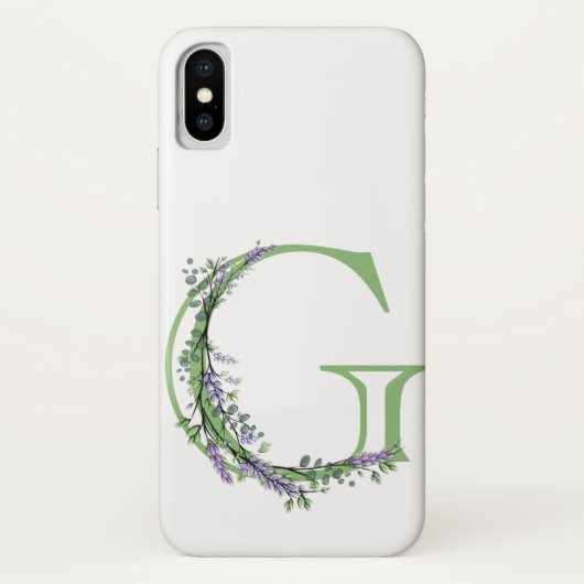 モノグラム G ラベンダー ユーカリptus Case-Mate iPhoneケース (裏面)