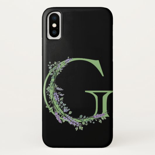 モノグラム G ラベンダー ユーカリptus Case-Mate iPhoneケース (裏面)