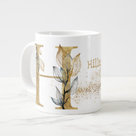 モノグラム「H」ジャンボマグスープアイスクリーム ジャンボコーヒーマグカップ