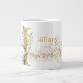 モノグラム「H」ジャンボマグスープアイスクリーム ジャンボコーヒーマグカップ (正面)