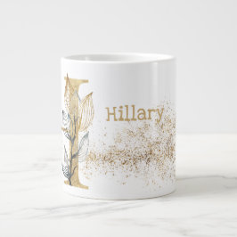 モノグラム「H」ジャンボマグスープアイスクリーム ジャンボコーヒーマグカップ