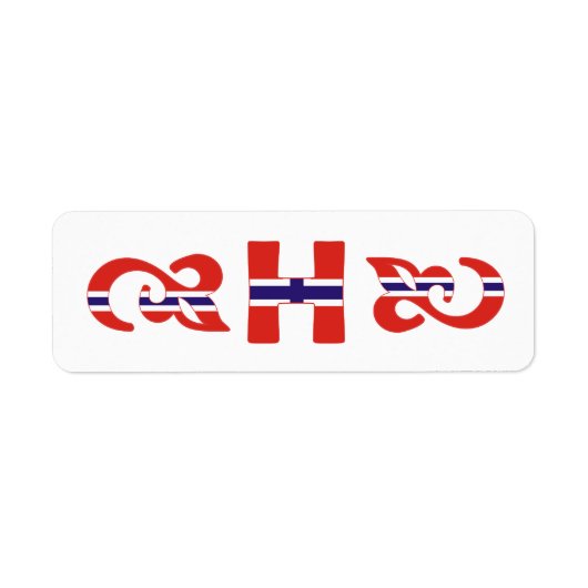 モノグラム H ノルウェー ラベル (正面)
