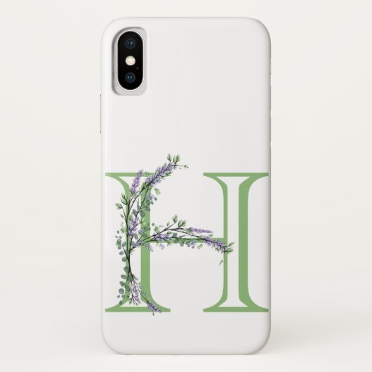 モノグラム H ラベンダー ユーカリ Case-Mate iPhoneケース (裏面)