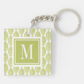 モノグラム| Hyggeの花模様 キーホルダー (裏面)