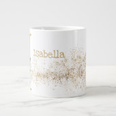 モノグラム「I」ジャンボマグスープアイスクリーム ジャンボコーヒーマグカップ (正面)