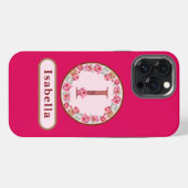 モノグラム I フラワー iPhoneケース (裏面横)