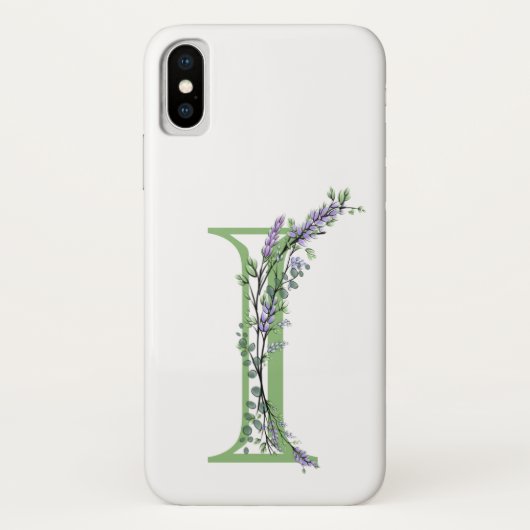 モノグラム I ラベンダー ユーカリ Case-Mate iPhoneケース (裏面)