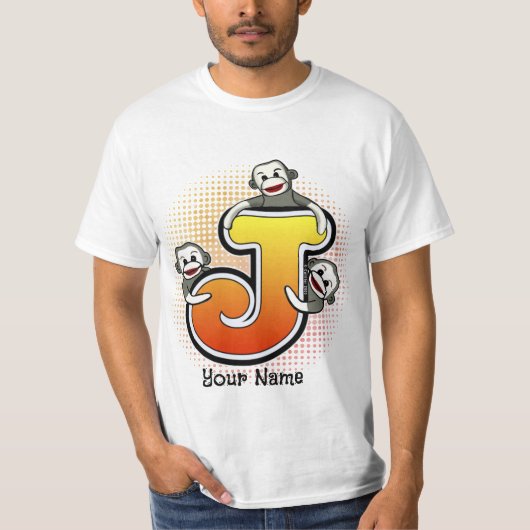 モノグラム J ソックモンキーのTシャツ Tシャツ (正面)