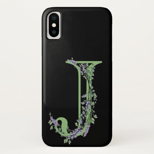 モノグラム J ラベンダー ユーカリ Case-Mate iPhoneケース (裏面)