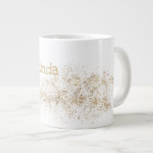 モノグラム「L」ジャンボマグスープアイスクリーム ジャンボコーヒーマグカップ (正面右)