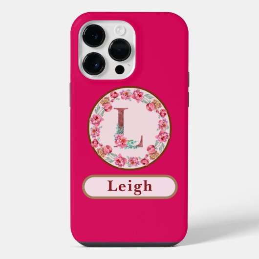 モノグラム L フラワー iPhoneケース (裏面)
