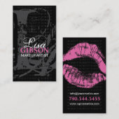 モノグラム"L" -メーキャップアーティストの名刺 名刺 (正面/裏面)