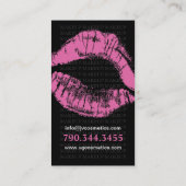 モノグラム"L" -メーキャップアーティストの名刺 名刺 (裏面)