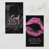 モノグラム"L" -メーキャップアーティストの名刺 名刺 (正面/裏面)