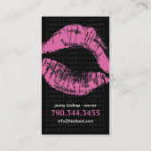 モノグラム"L" -メーキャップアーティストの名刺 名刺 (裏面)