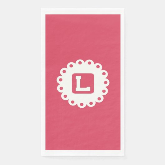 モノグラム「L」紙ナプキン (正面)