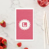 モノグラム「L」紙ナプキン (インサイチュ)