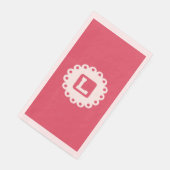 モノグラム「L」紙ナプキン (コーナー)